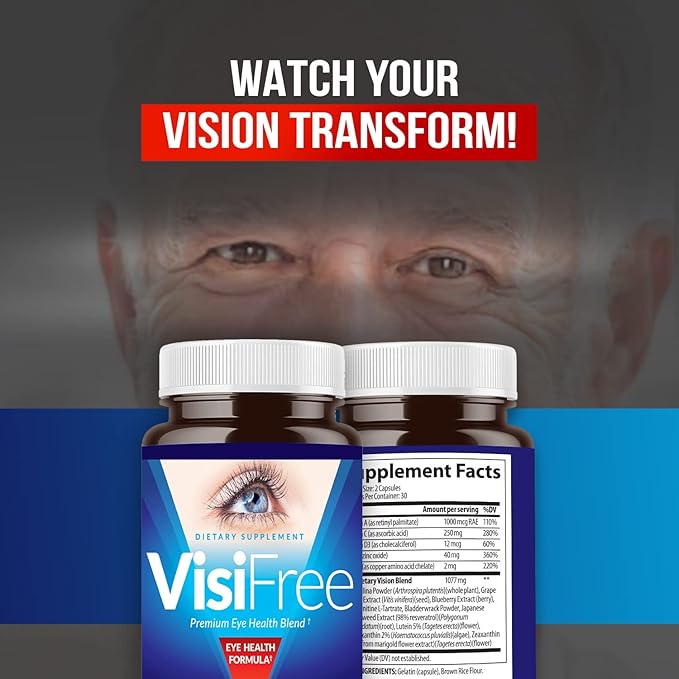 Eye Supplements for Adults - Best Capsules for Eye Health - Includes Vitamin & Mineral for Healthy Clear Vision - Capsules for Eyesight Improvement - 6 Pack