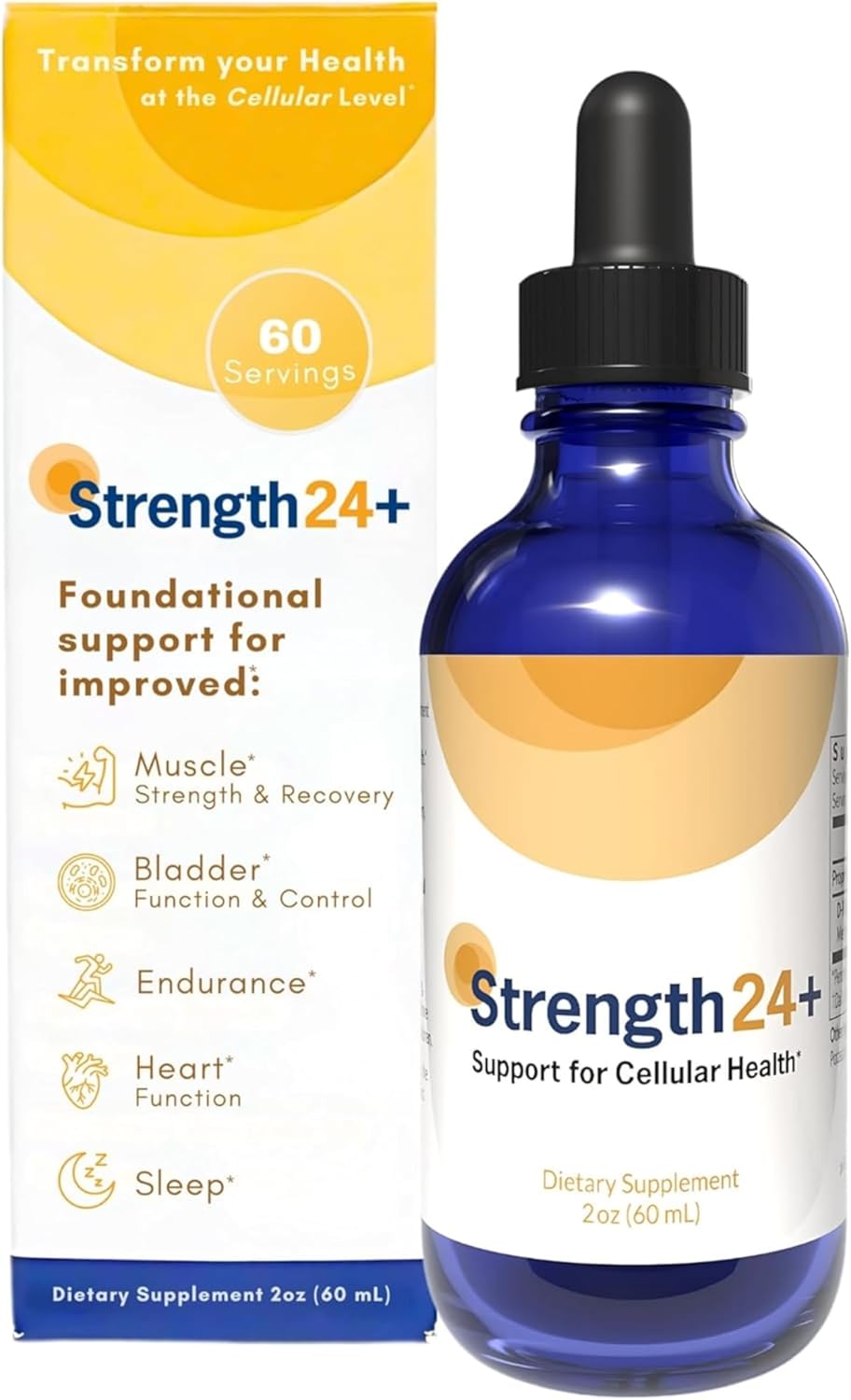 Strength24+ Dietary Supplement for Cellular Health, Muscle Recovery, and Vibrant Aging