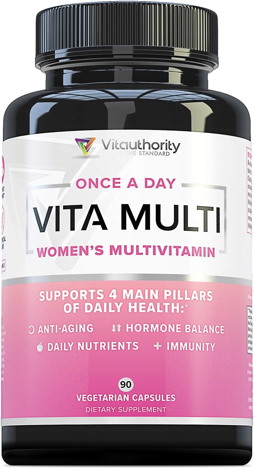 Multivitamin for Women Women’s Daily Multi-Vitamin Supplement with DIM, Iodine, Ashwagandha Supports Youthful Complexion, Healthy Cortisol and Estrogen Balance 30 Day Supply