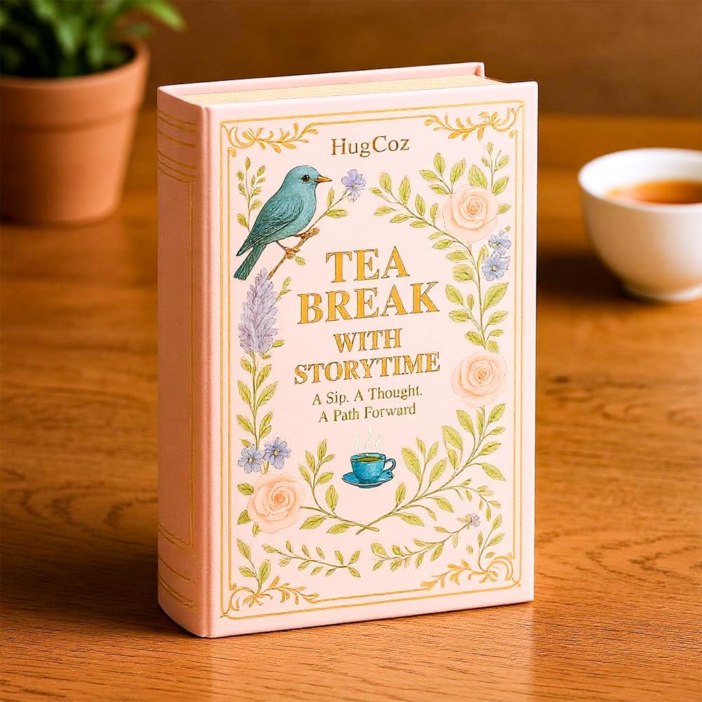 HugCoz Book Tea Gift Set | 60 Assorted Tea Bags | Christmas Day & Corporate Gifting Option | 12 Exotic Herbal Blends with Premium Whole Leaf in Eco-Friendly Pyramid Bags