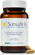 Sunsafe Rx Anti Aging Supplement: Natural Skin Protection Pills with Antioxidants for a Youthful Appearance & Eye Health + Vitamins, Minerals, & 250mg Polypodium Leucotomos (60 Capsules)