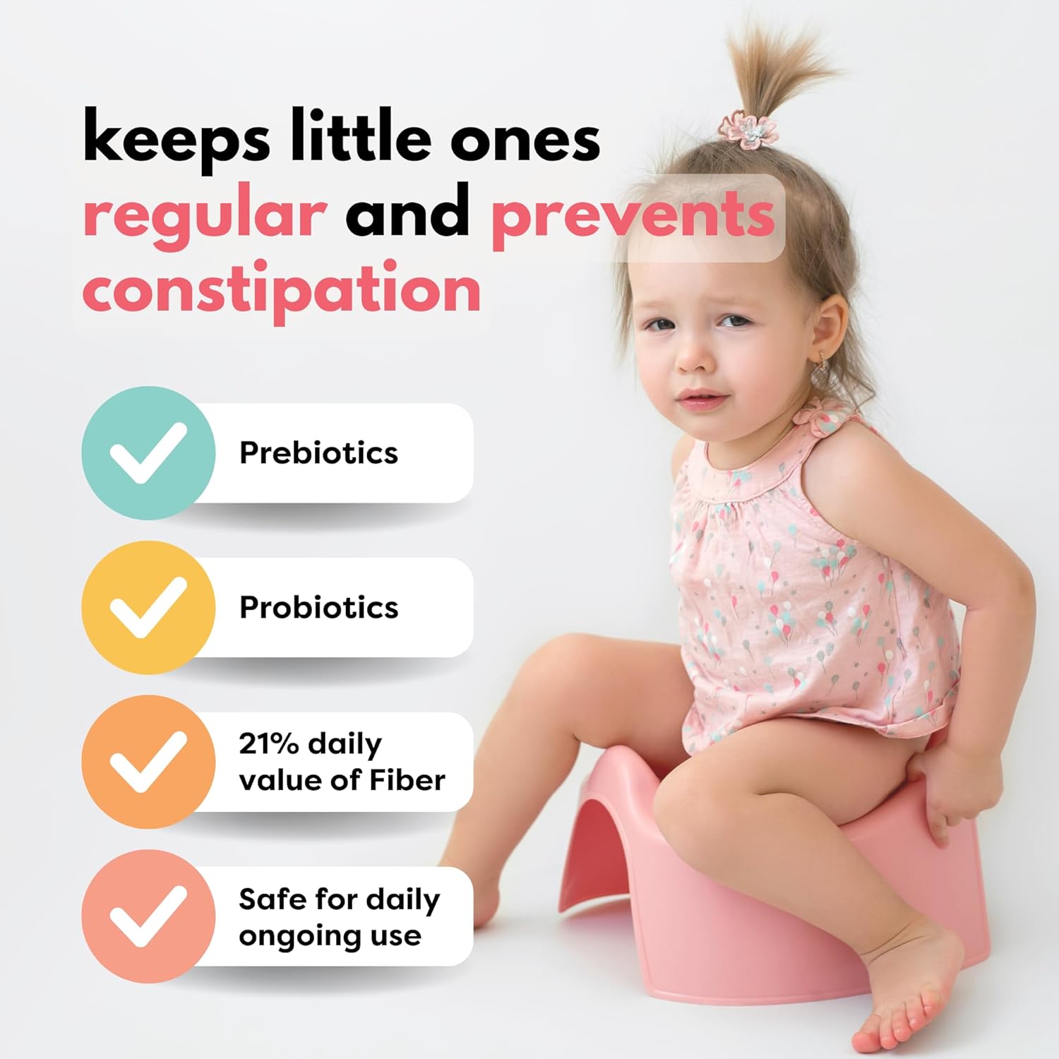 Organic Milled Chia & Flax Seed Digestion Blend with Vitamin D + PROBIOTICS Prebiotic Fiber Superseeds for 6M+ Babies Toddlers & Kids for Digestive Support (Apple & Cinnamon, 7oz x 1 Pack)
