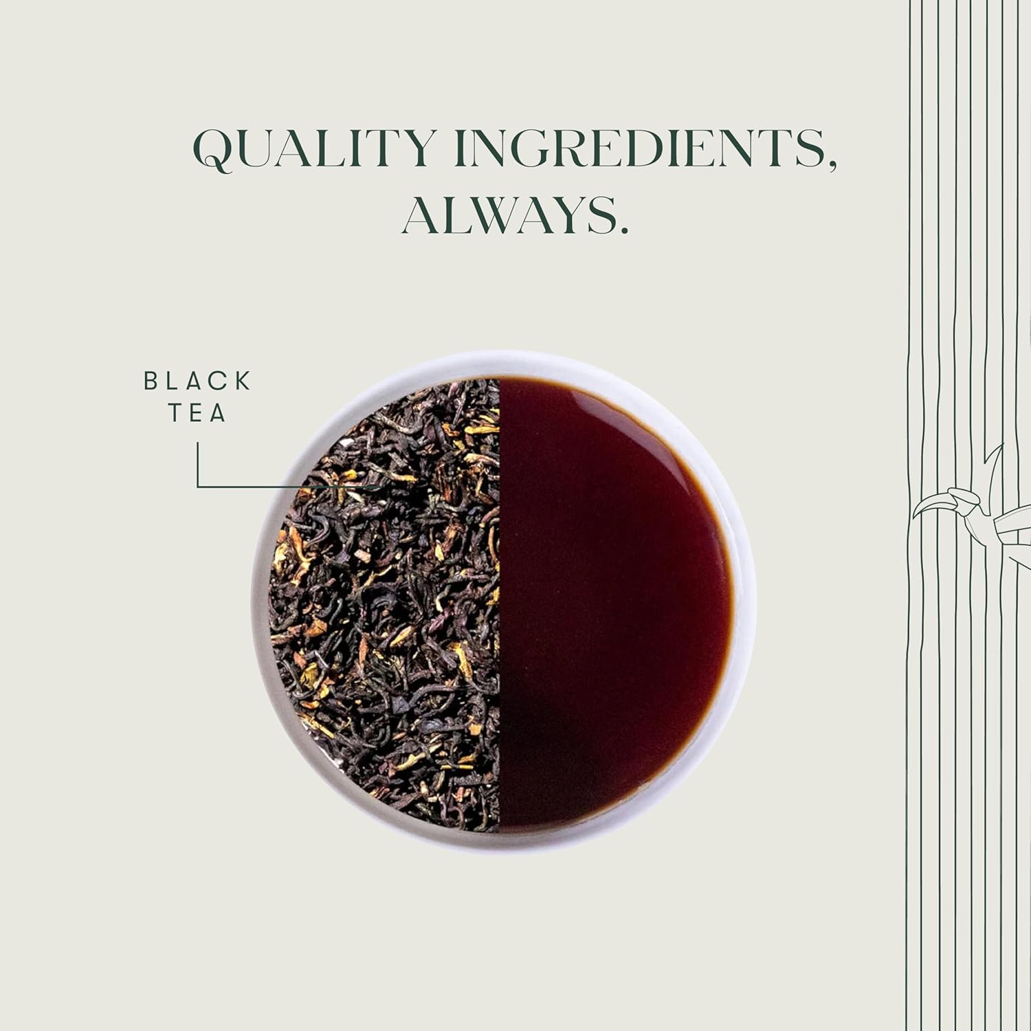 Luxmi Estates - Tale of Two Estates - Organic English Breakfast Tea - Loose Leaf - 100g (50 Cups) | Made with Organic Darjeeling & Assam Tea from India | Smooth, Flavorful, Robust and Caffeinated