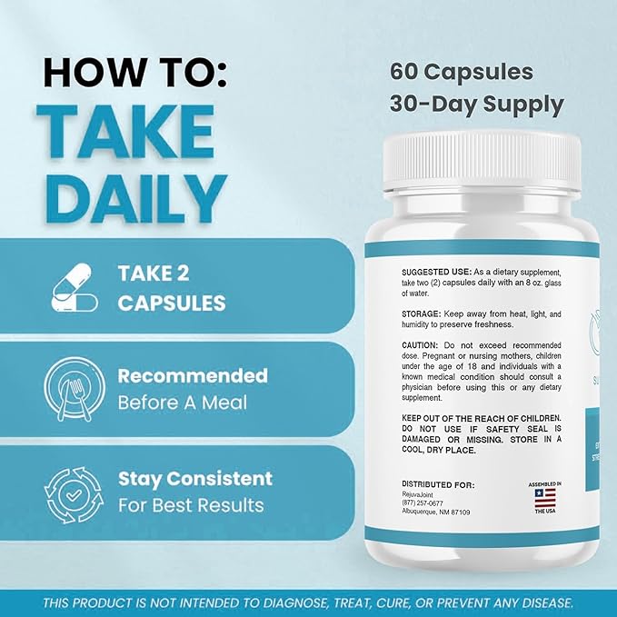 Rejuva Joint - Official RejuvaJoint Supplement Pills Advanced Formula Maximum Strength Support, Natural Rejuv Capsules for Overall Health & Wellness Supports Review, 60 Capsules for 1 Month