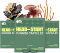 HEAD-START Sunrise Capsules | Brain Health & Cognitive Support | Adaptogen Formula with Lion’s Mane, Cordyceps & Reishi Mushrooms for Focus & Energy