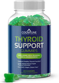CogniTune Thyroid Support for Women and Men – Thyroid Supplement with Iodine, Kelp, Ashwagandha, Selenium, Zinc, L-Tyrosine – Natural Apple Flavor Thyroid Gummies for Hypothyroidism Support