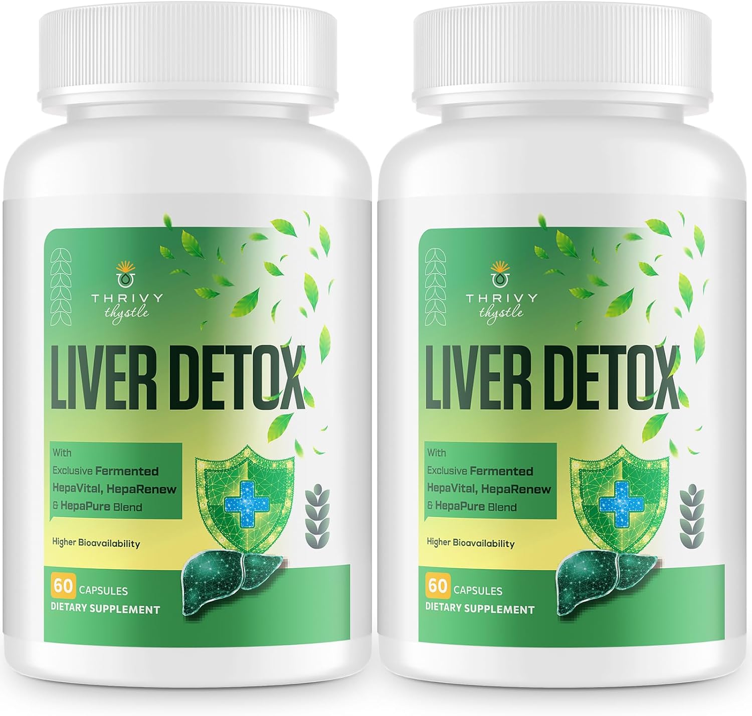 Liver Cleanse Detox & Repair – 25-in-1 Herbal Liver Support Milk Thistle Supplement - TUDCA, NAC, Chanca Piedra, Artichoke, Beet Root – Supports Liver Cleanse & Gut Health – 120 Vegan Capsules