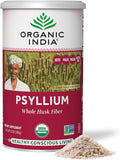 ORGANIC INDIA Whole Psyllium Husk Powder Organic - Psyllium Husk Fiber Supplement, Digestion Support, Vegan, Gluten-Free, Non-GMO, Soluble & Insoluble Fiber Source - 12 oz (Pack of 1)