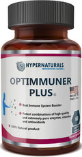 OPTIMMUNER Plus - Immune System Booster – 100% Natural Supplement - Real Improvements, 60 Caps