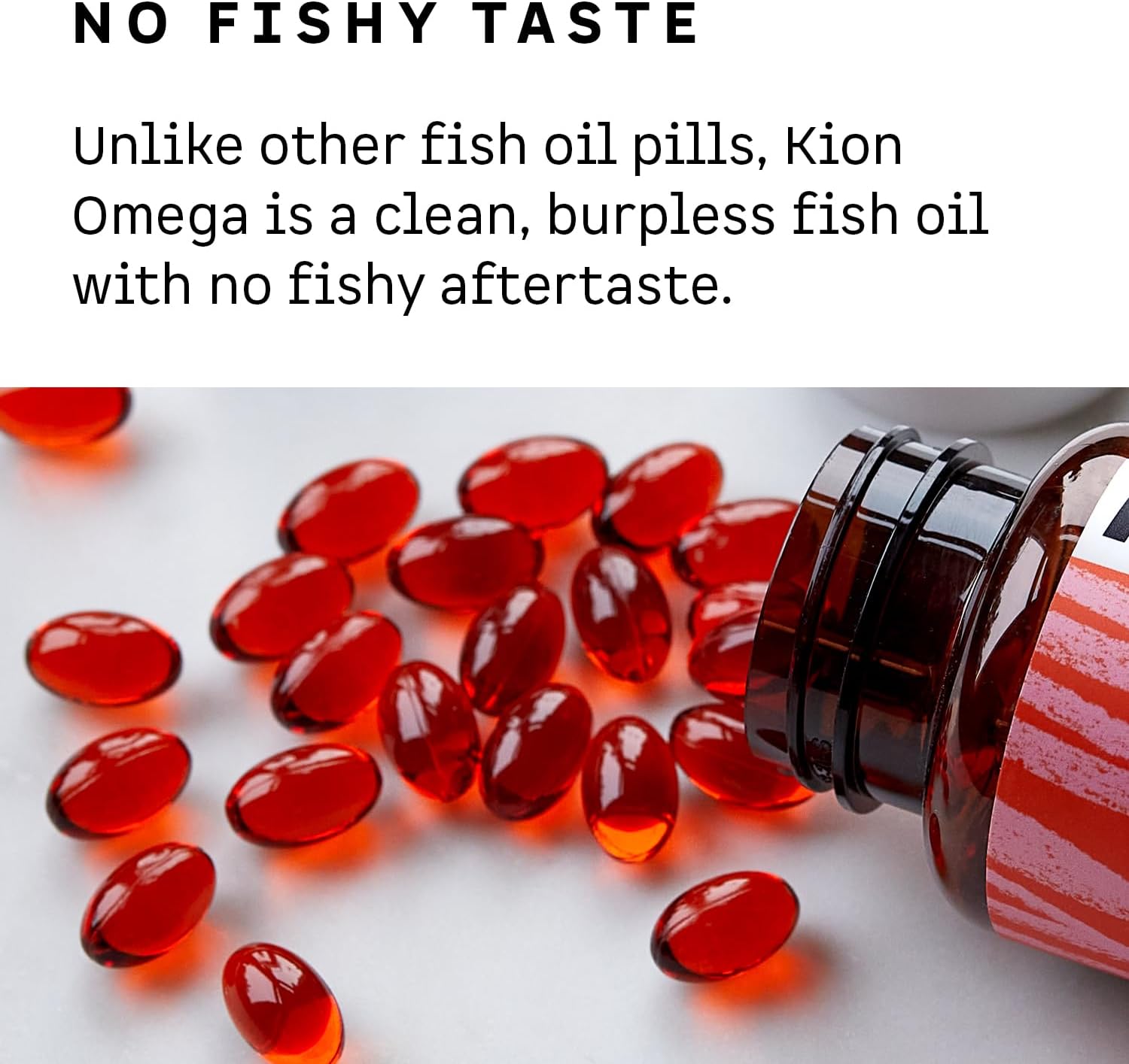 Kion Omega - Omega 3 Fatty Acid Supplements - DHA Supplements - Mini Fish Oil Softgels - Omega 3 DHA EPA Fish Oil Pills - Fish Oil 1,000 mg - 30 Servings