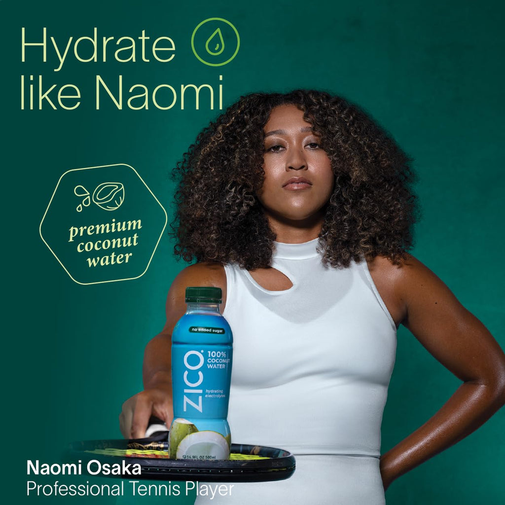 Zico 100% Coconut Water, No added Sugar, Refreshingly Delicious, Hydration with Electrolytes, 33.8 Fl Oz (Pack of 4)