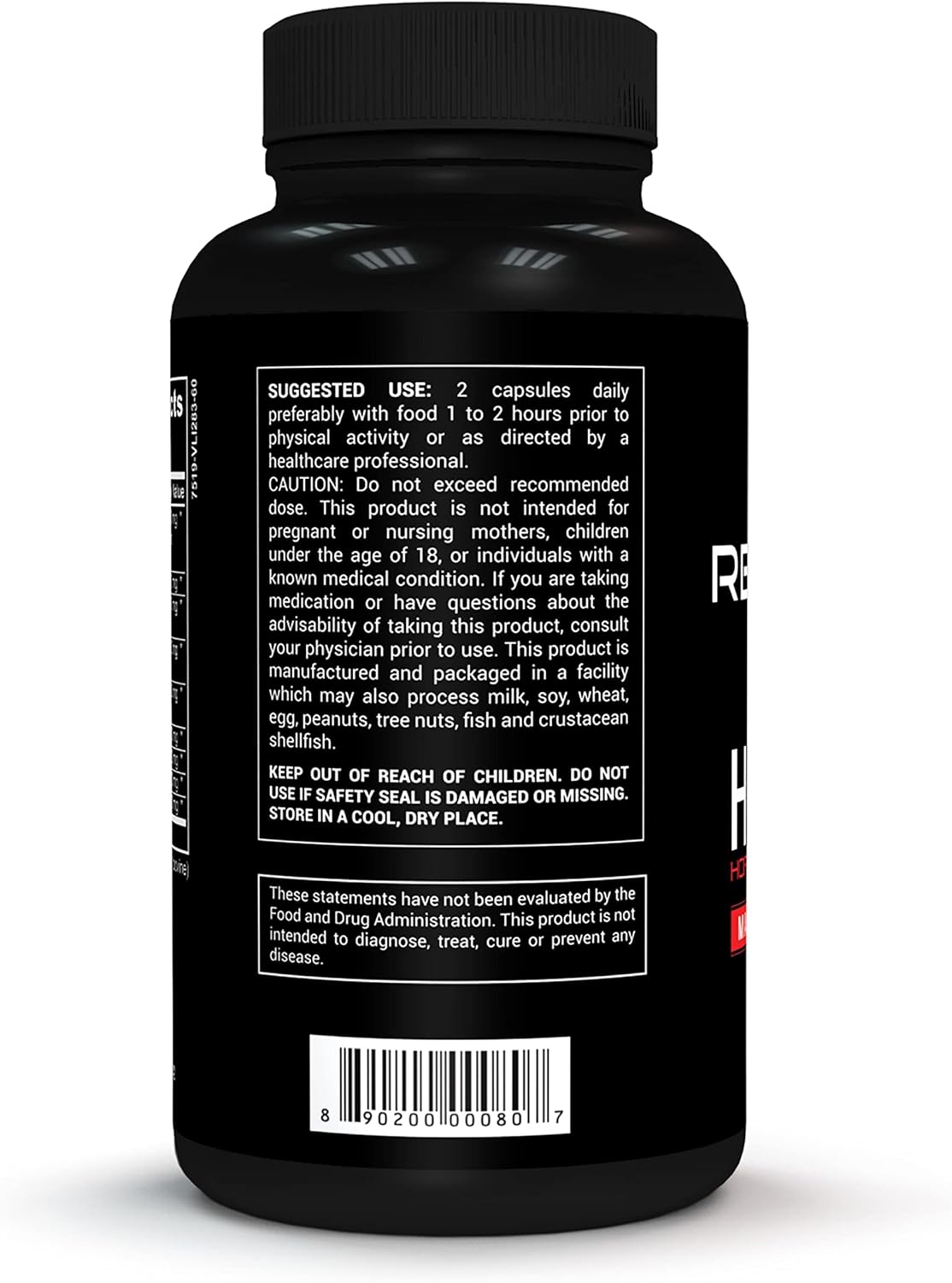 Red Stag Testosterone Booster Horny Goat Weed Complex with Maca Root Powder, Tribulus Terrestris, Saw Palmetto & Tongkat Ali Powder Male Enhancement - 60 Capsules