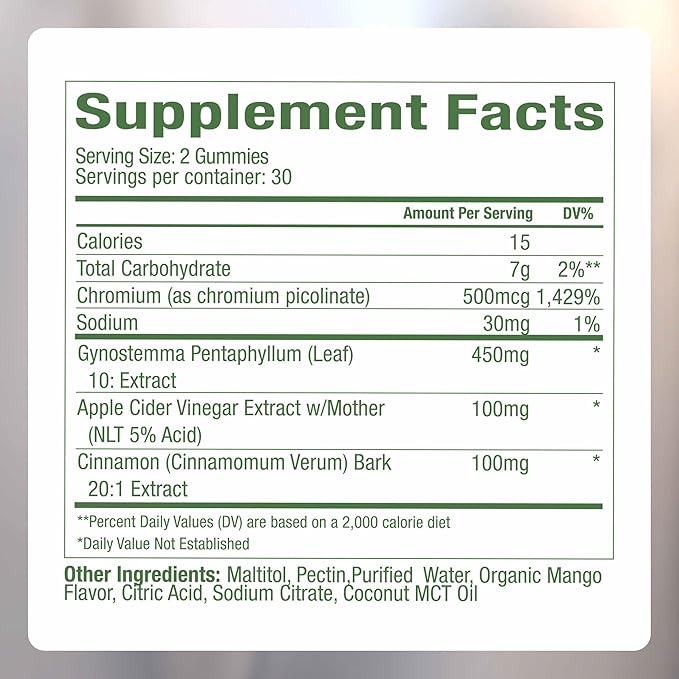 Plant People WonderBurn Metabolism & Cravings Control Gummies, Zero Sugar, Ripe Mango Flavor (60 Count)