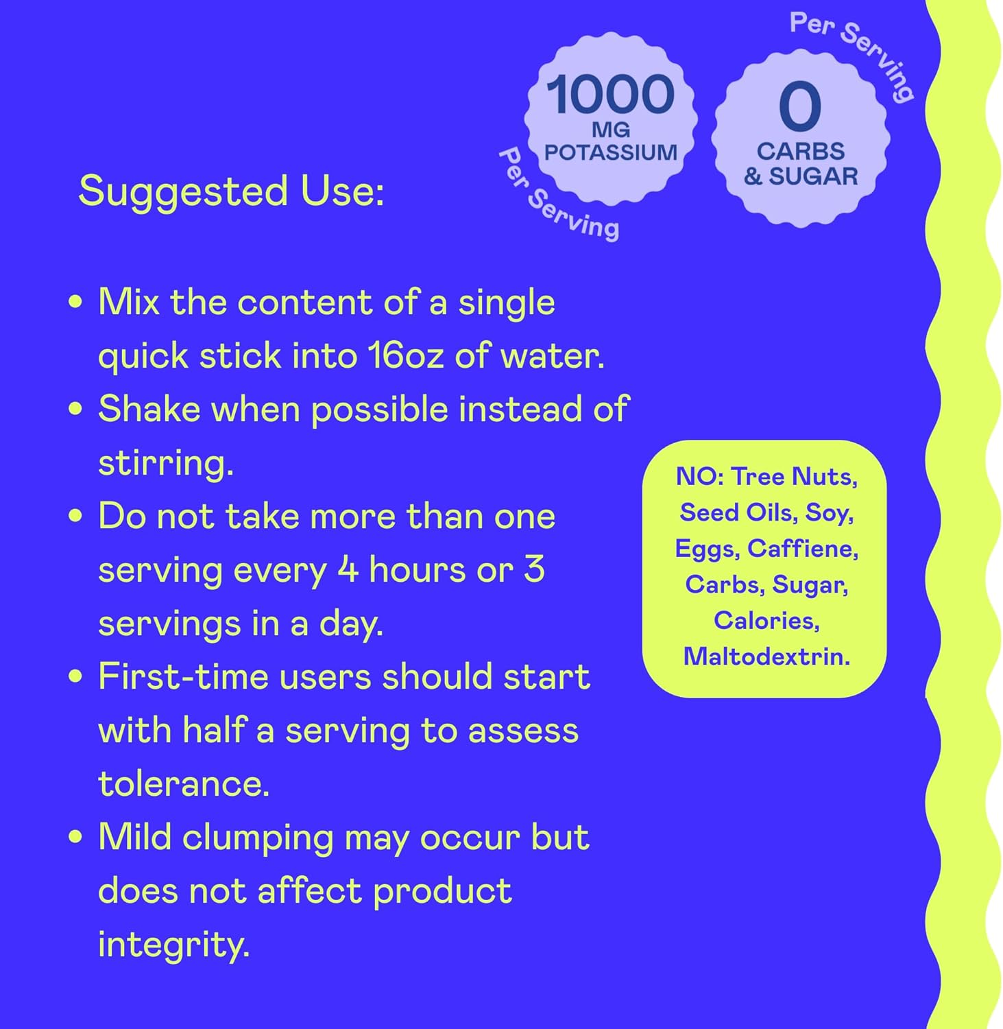 Hi-Lyte K1000 Electrolytes Sticks Blue Raspberry Keto & Performance, 30 Servings
