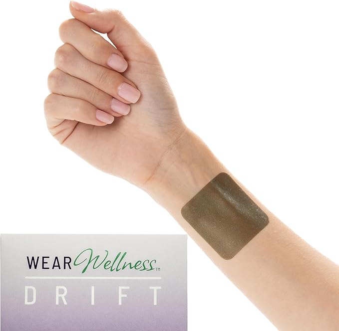 Drift Film Patches - Topical Sleep Patches for Rest & Relaxation - Patch with Valerian, GABA, and Lavender - Deep Natural Sleep - Long-Lasting Effect - 4 Pack