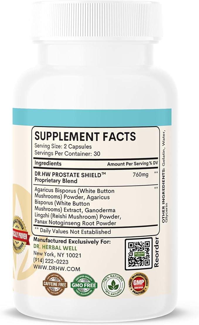 Prostate Shield – Clinically Tested Immune-Boosting 100% Natural No Added Vitamins Minerals or Sugar