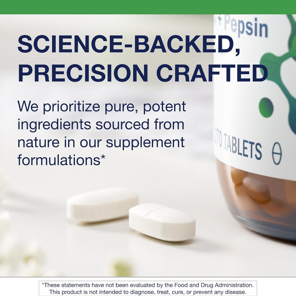 Metagenics SpectraZyme Betaine HCI + Pepsin - Supports Stomach Health & Aids in Digestion* - with Betaine HCl & Pepsin - Proteolytic Digestive Enzyme* - Non-GMO - 135 Servings - 270 Tablets