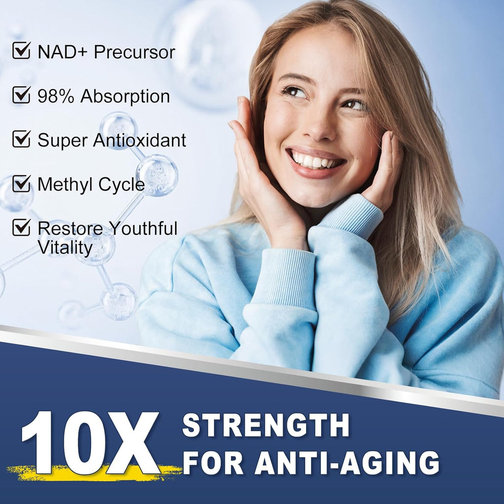 NAD Supplement Softgels 1700mg, Nad Supplements for Women & Men with Nicotinamide Riboside Quercetin Phytosome, Trans Resveratrol & TMG, Boost Energy & Anti-Aging Support 240-Count, 120 Days Supply