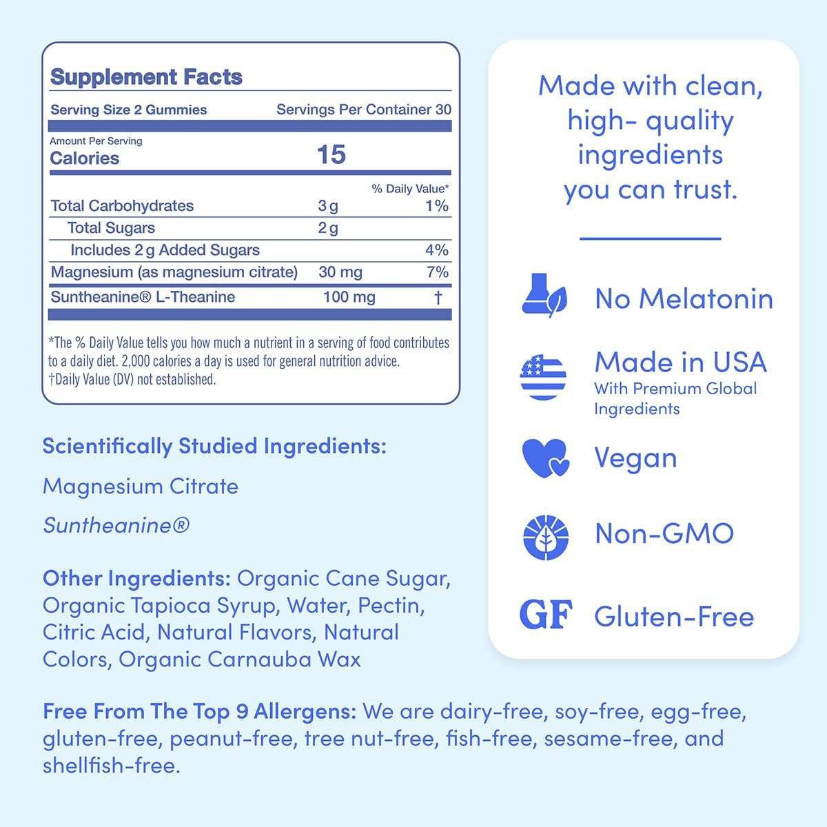 FIRST DAY Magnesium for Kids Gummies – Calm Kids Magnesium Citrate Gummies to Support Sleep & Relaxation – Bedtime Supplement with Suntheanine® L-Theanine, NO Melatonin - Strawberry - 30-Day Supply