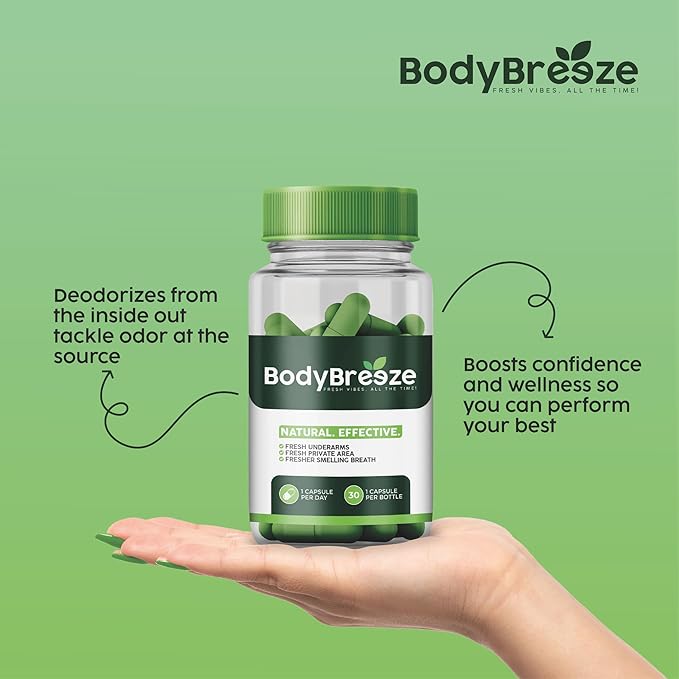 Internal Deodorant Supplement | Natural Chlorophyll 30 Capsules for Body Odor Control, Gut Health, and Fresh Breath | Vegan, Detox Support & Skin Health | Odor Eliminator for Men & Women