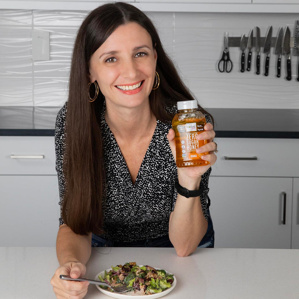 Wholesome Yum Orange Zero Sugar Honey Substitute (Keto) - Natural Sugar Free Honey Alternative With Monk Fruit & Allulose - 0 Net Carbs, Non-GMO, Gluten Free, No Aftertaste (11 oz)