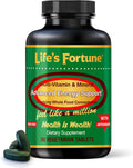 Life's Fortune Multivitamin All Natural Energy Source Supplying Whole Food Concentrates, Antioxidants, Amino Acids, Enzymes, Trace Minerals & More (90 Count (Pack of 1))