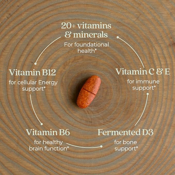 New Chapter Women’s Multivitamin 55+, Astaxanthin, B6, B12, D3, Vitamin C & Zinc, Immune, Heart, Cellular Energy, and Bone Support, Gentle on The Stomach, One Daily, Non-GMO, Gluten-Free, 72 Tablets