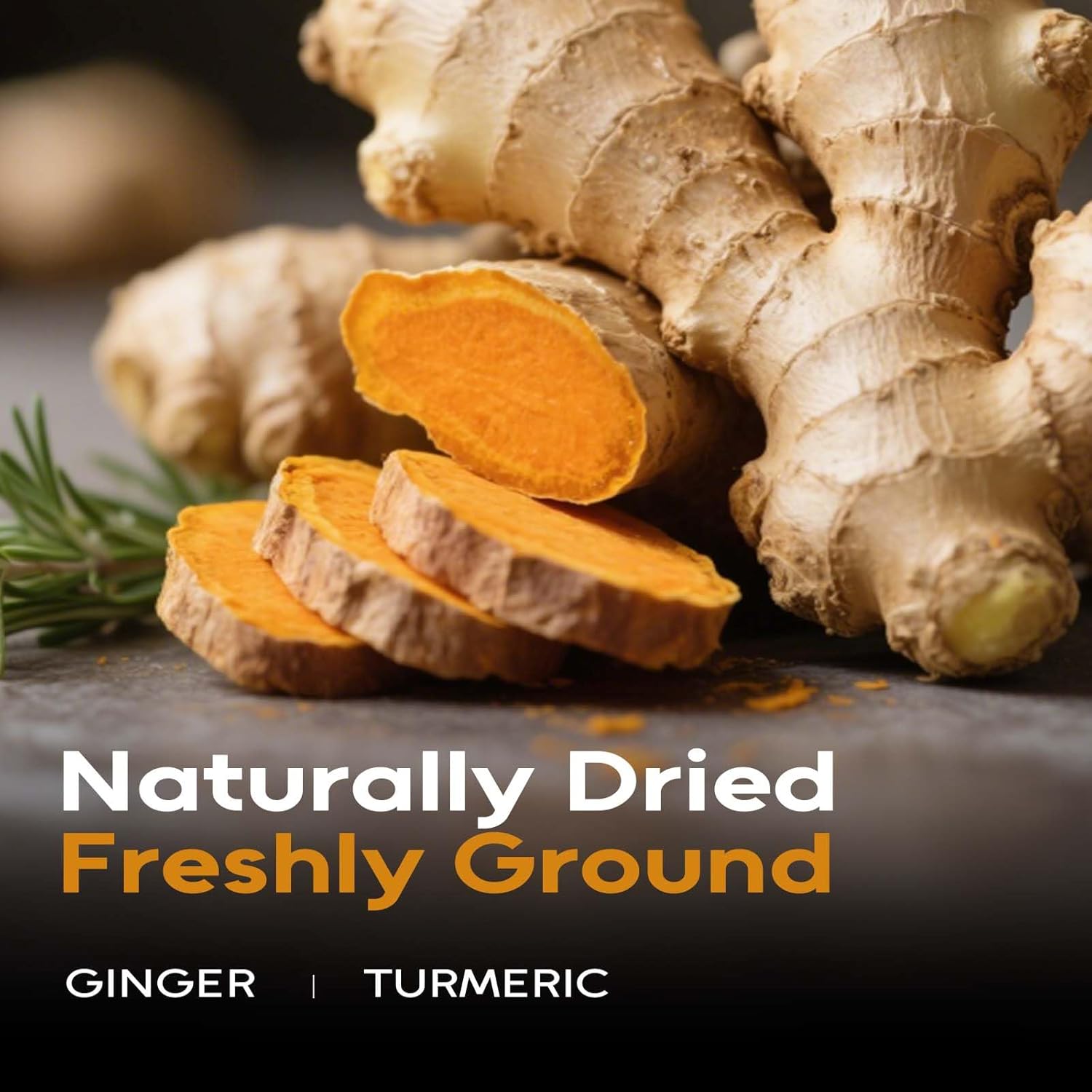 FullChea - Turmeric Ginger Tea Bags, 2g×120 Count - Premium Ginger & Turmeric - Non-GMO - Caffeine-free - Aid Digestion & Provide Antioxidants