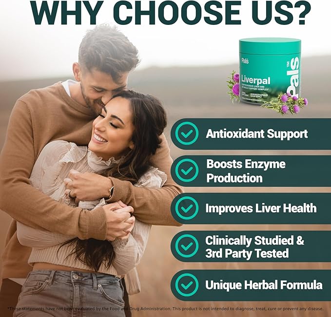 Liver Cleanse Detox & Repair Vitamins with Artichoke & Silymarin 1000mg, Liverpal Comprehensive Milk Thistle Liver Support Supplement for Optimal Health, Digestion & Immunity, Vegan Capsules 30 Days