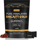 Pure Himalayan Shilajit Gummies with Ashwagandha Fulvic Acid & 85+ Trace Minerals - No Added Sugar - Individually Wrapped - 120 Gummy