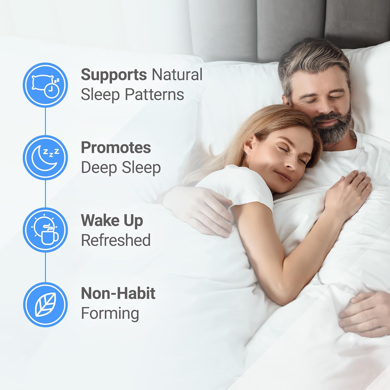 Nested Naturals Luna Sleep Supplement, Melatonin Free, Non-Habit Forming Herbal Sleep Supplement, Adult Bedtime Support, Help Sleeping w/Chamomile, Valerian, L-Theanine, 60 Vegan Capsules