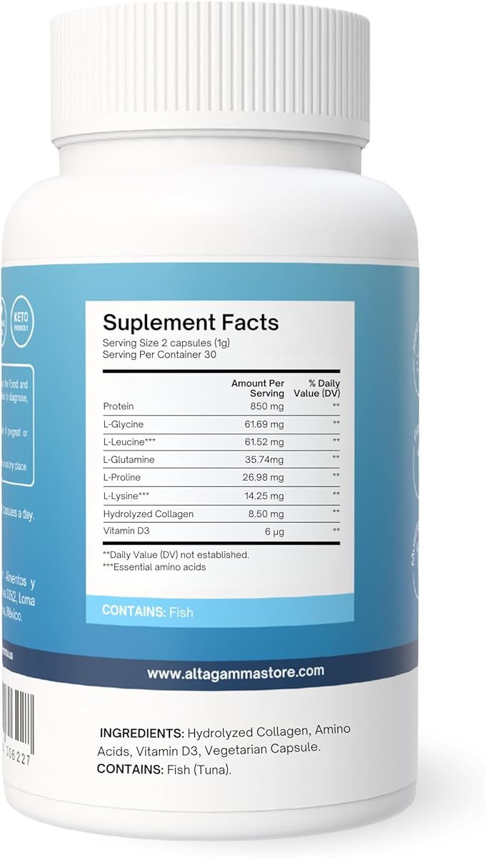 Joint Support Supplement - Joint Supplement, Knee, Tendon and Ligament Supplements - Joint Supplements for Men & Women with Marine Collagen, Omega 3, Glutamine & Vitamin D3-60 Capsules