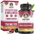 Ancient Bliss Resveratrol Powerful Antioxidant Supplement with Green Tea, Grape Seed Extract for Healthy Aging for Men & Women