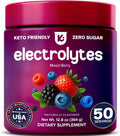 Keppi Mixed Berry Electrolytes Powder 50 Servings – Sugar Free Electrolytes Drink Mix with Potassium, Magnesium & Sodium – Keto Hydration Electrolytes – Fasting-Friendly, Low-Calorie