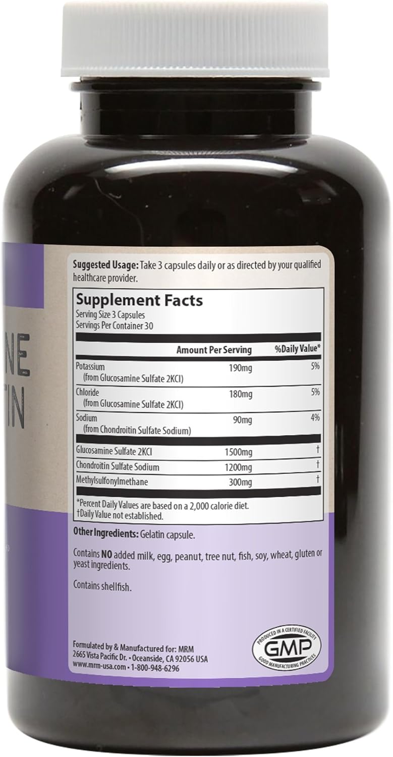 MRM - Glucosamine Chondroitin MSM | 90 Capsules