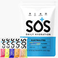 SOS Hydration Electrolyte Packets | 20 Servings | Essential Vitamins | Low Sugar | Keto-Friendly Hydration Powder | Variety