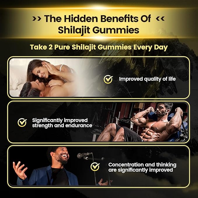 VivoNu Shilajit for Men & Women Gummies | 4000mg High Potency 10-in-1 Formula with Pure Himalayan Shilajit, Ashwagandha, and 75% Fulvic Acid | Sugar-Free Vegan, 85+ Trace Minerals