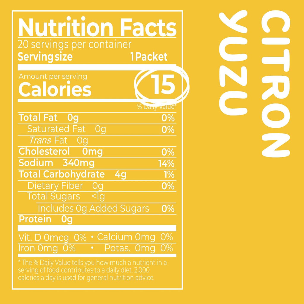 DALAMHARI Kombucha Powder | Citron Yuzu 20T | Kombucha Drink Probiotic Soda Urban Remedy Kombucha Synergy Scoby Kombucha Starter Kit Adaptogen Drink Health Ade Kombucha Tea Bubbly