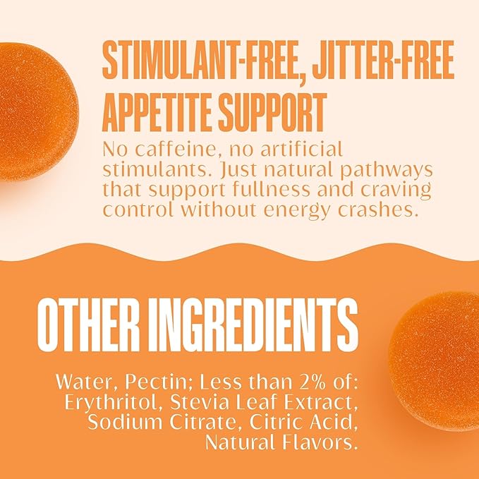 Suppressant Ginger Lemon Gummies | 30 Count (Pack of 1) | No Caffeine