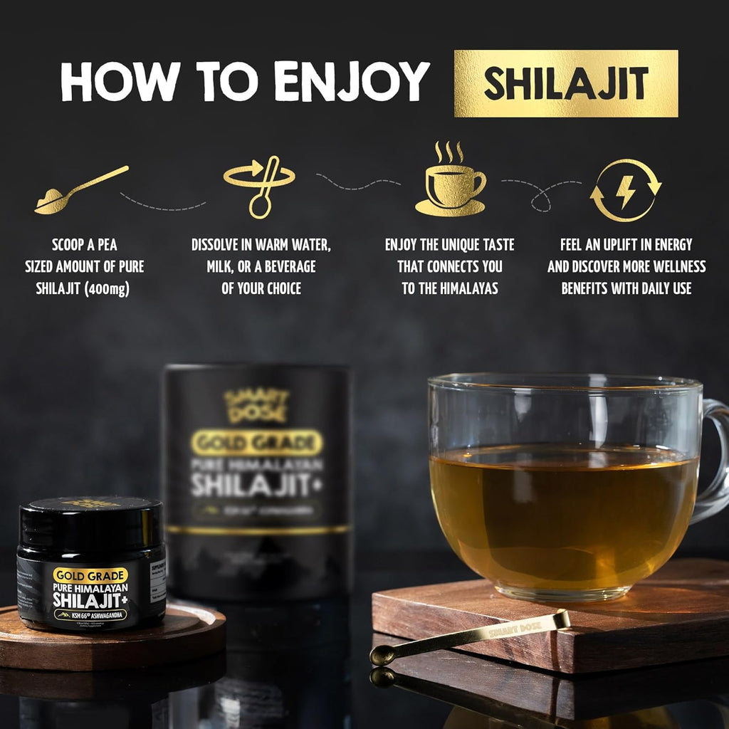 Pure Himalayan Shilajit Resin - Over 85% Fulvic Acid & Large Jar w/ 125 Servings - Probably The Purest Shilajit on The Market - US Lab Tested for Authentic Himalayan (Large Jar, Gold-Grade Shilajit)