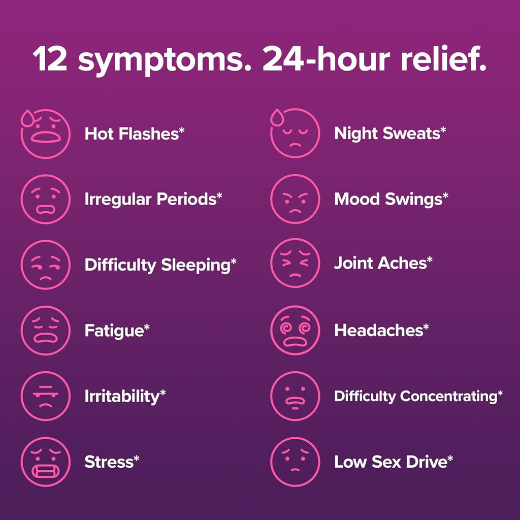Amberen Perimenopause, Peri-Menopause Multi-Symptom Relief, Vitamin B, Vitamin E & Antioxidants Supplement, Clinically Shown to Help Support Hormone Balance, Hot Flashes & Night Sweats, 60 Count