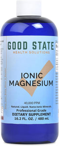 Good State | Ionic Magnesium 16 oz.| Natural | Nano Sized Mineral Technology | Professional Grade | Supports Healthy Chemical & Enzymes Reactions | 192 Servings at 100 mg per serving | 16 Fl oz Bottle