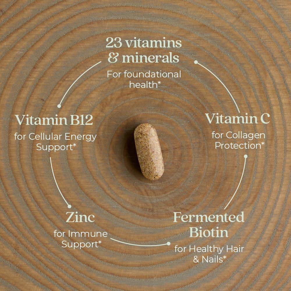 New Chapter Women's Multivitamin for Immune, Beauty + Energy Support with Fermented Nutrients - Every Woman's One Daily, Made with Organic Vegetables & Herbs, Non-GMO, Gluten Free, 48 Count