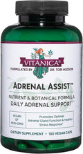 Vitanica Adrenal Assist, Adrenal Support, Vegan, 180 Capsules