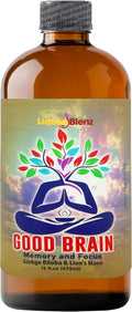 Good Brain Tonic | Herbal Supplement for Memory & Focus | Natural Cognitive Support | 16 fl oz