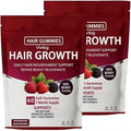 Lumin Hair Growth Gummies – Daily Hair Nourishment with Biotin, Collagen & Botanical Extracts – Supports Thicker, Stronger & Healthier-Looking Hair – Mixed Berry Flavor, 60 Gummies (2)