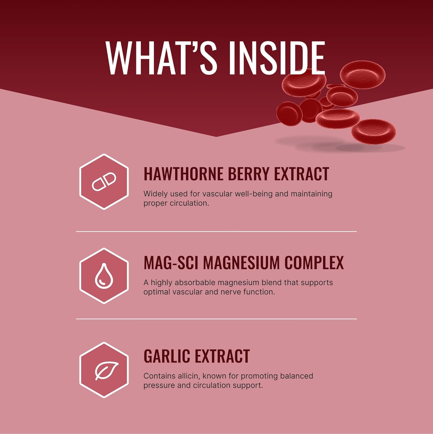Approved Science Bloodsyl - Supports Blood Flow - Hawthorn Berry, Magnesium, BioPerine - Vegan - 180 Capsules - Pack of 1