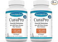EuroMedica CuraPro 375 mg - Liver, Heart & Brain Health Support - Turmeric Essential Oil for Immune System & Antioxidant Support - Up to 500x Stronger than Turmeric - Non-GMO - 60 Softgels (Pack of 2)
