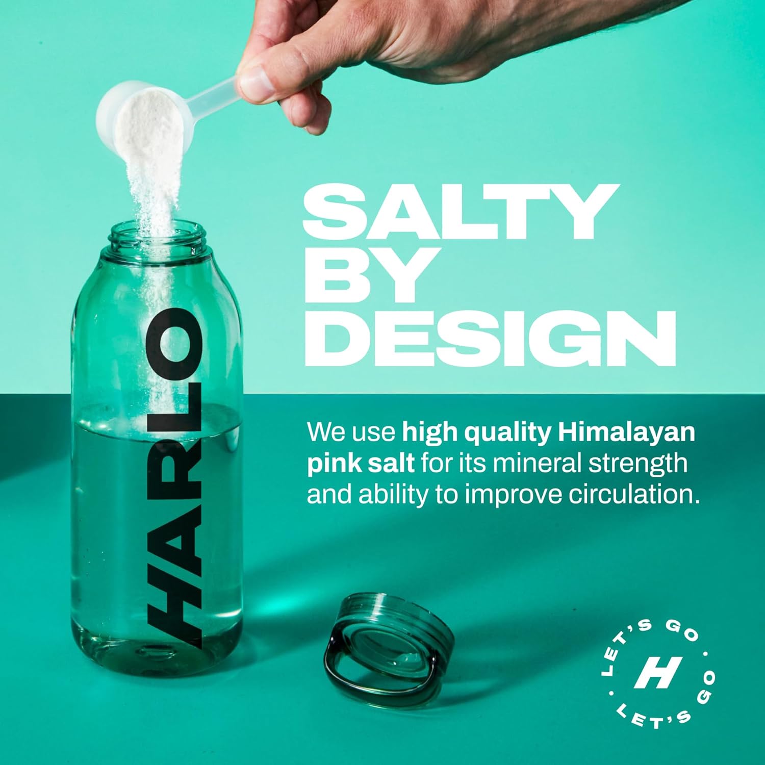 Harlo - Watermelon Salt Electrolyte Drink Mix w/Bovine Collagen & Creatine - Creatine Monohydrate Powder - Energy Drink Powder - Pre Workout Powder - Sugar Free Energy Drinks - Post Workout Recovery