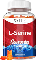 L-Serine Gummies 1000mg - Pure L Serine Supplement for Cognitive Function and Nervous System Health, Phosphorylated LSerine Supplements for Brain Support, Non-GMO, Gluten Free, 60 Vegetarian Gummy